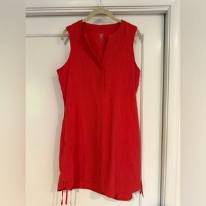 Title Nine Sleeveless Red V-Neck Tunic